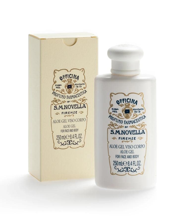 Santa Maria Novella Aloe Vera Gel for Face & Body – Hydrating & Soothing Skincare for Dry Skin, Sunburn Relief, and After-Shave Care