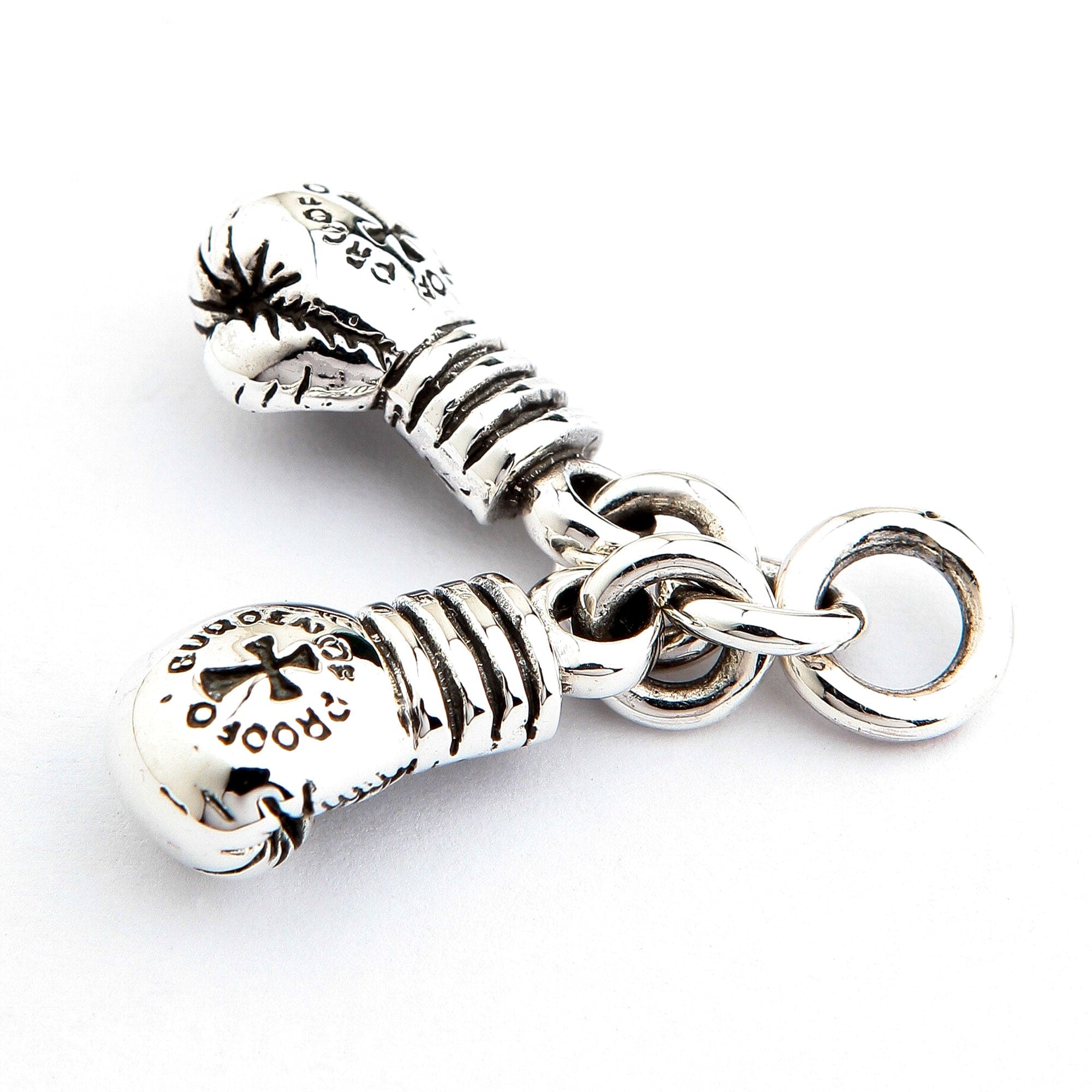 Sterling Silver Boxing Gloves Pendant for Men - Perfect Gift for Boxing Enthusiasts & Sports Lovers | Ideal for Necklaces, Gifts, and Boxing-Themed Jewelry