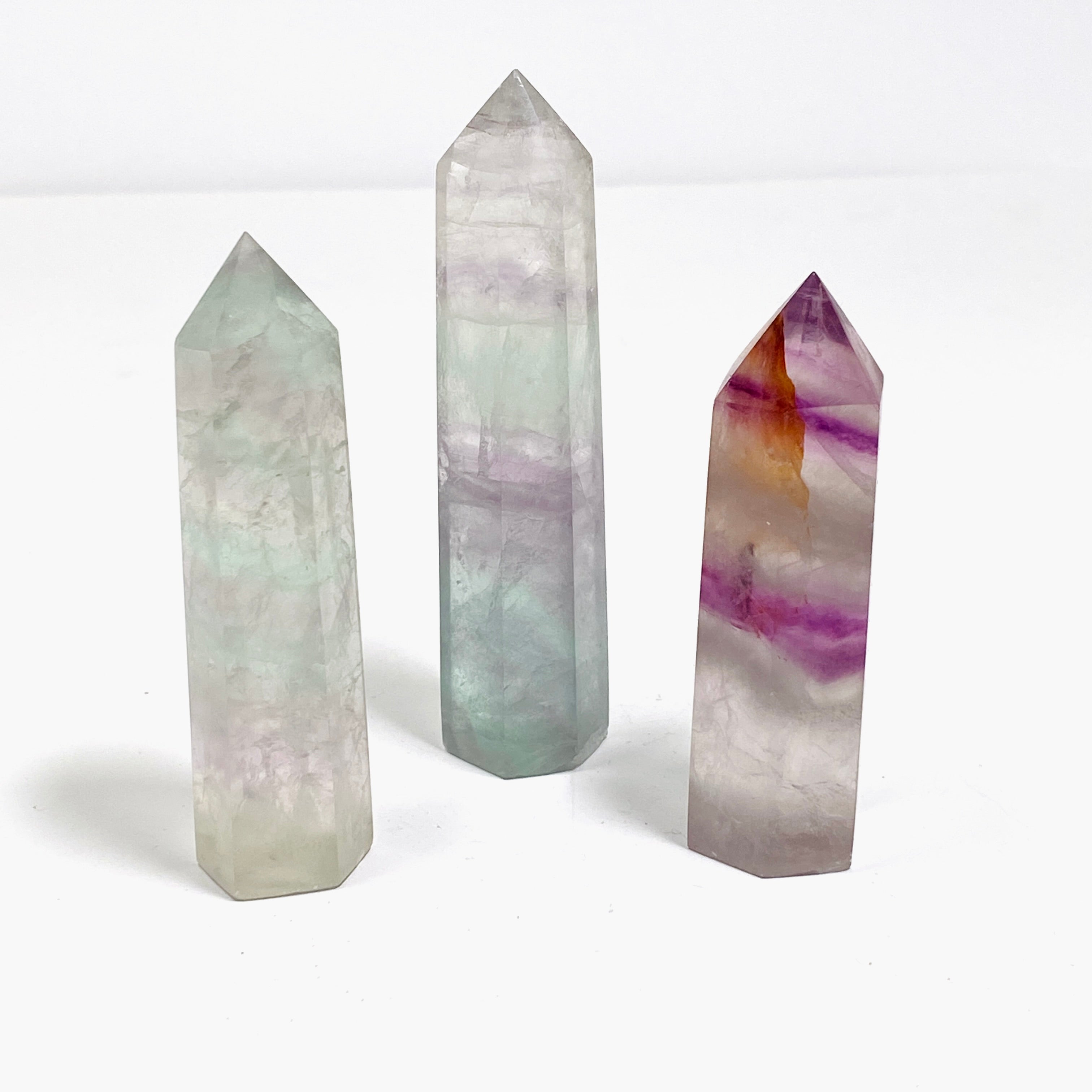 Rainbow Fluorite Generator RFG - Natural Crystal Energy Generator for Home & Office - Enhance Meditation, Feng Shui & Positive Energy