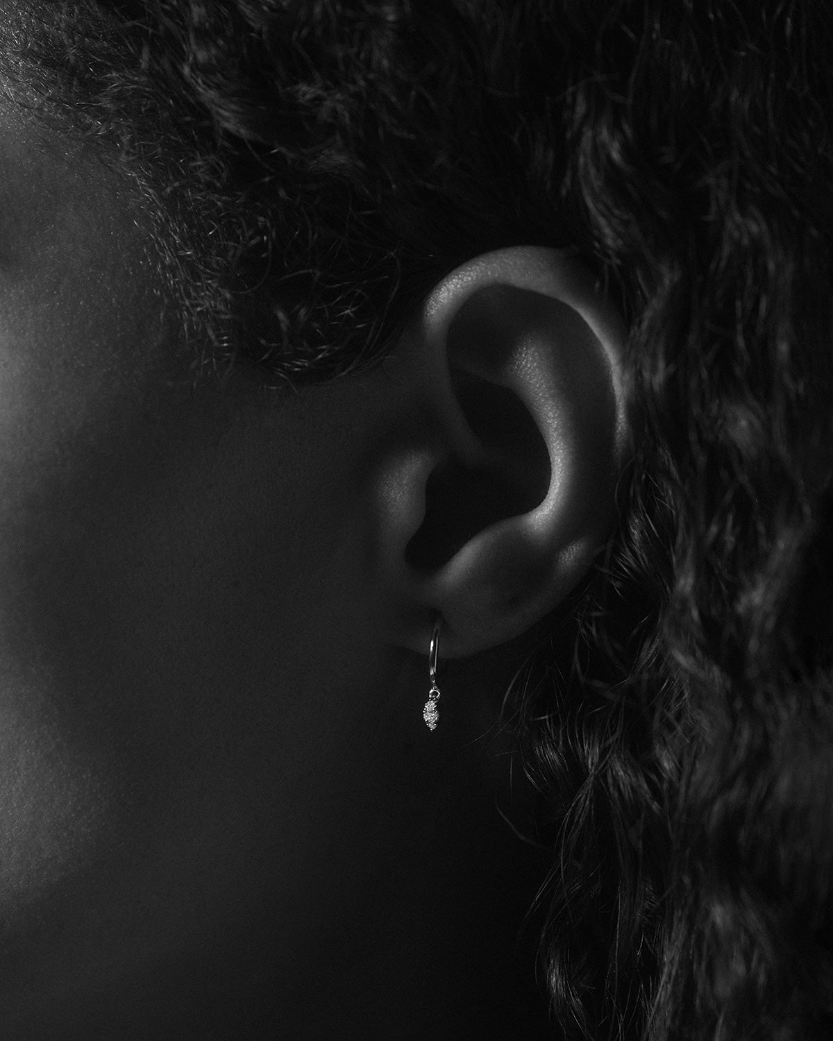 GRID 2 Diamond & Gold Hoop Earrings - Elegant Dangle Earrings for Women, Perfect for Parties, Weddings & Everyday Wear
