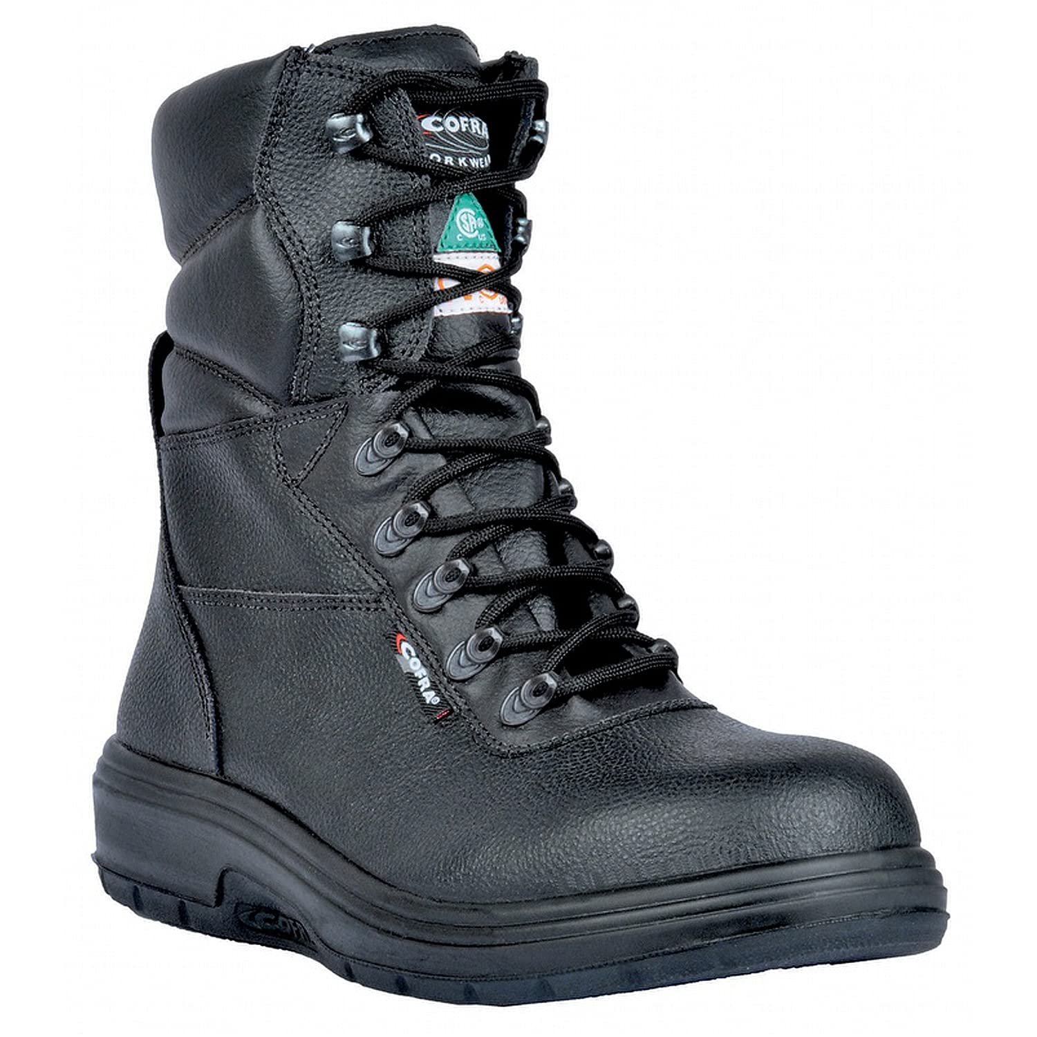 COFRA Men's CSA Certified Safety Work Boots with Removable Thermic Insoles - EH PR Rated for Road Construction - Black Size 11 - Ideal for Paving, Construction & Heavy Duty Work