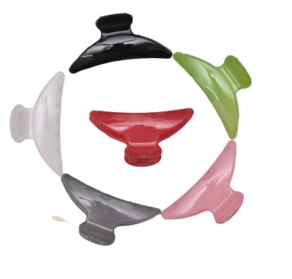Trendy Medium Hair Claw Clips for Women - 6 Piece Set (Pattern 3) | Fashion Hair Accessories for Girls & Women | Perfect for Parties, Work & Everyday Styling
