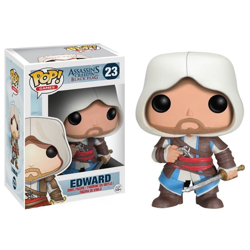 Assassin's Creed IV: Black Flag Pop! Vinyl Figure - Edward Kenway Collectible Toy for Gamers & Fans | Perfect for Display, Gifts, and Gaming Room Decor