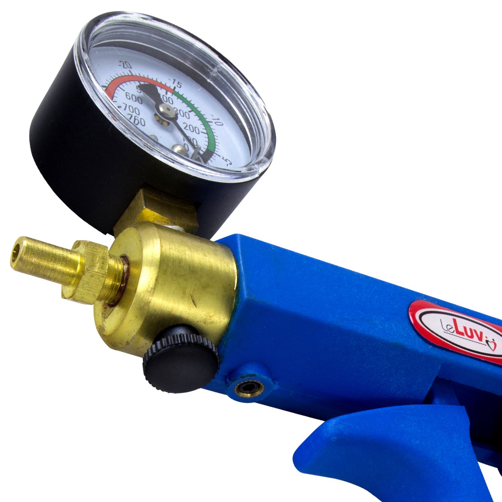 LeLuv Maxi Purple Handle Plus Vacuum Gauge Penis Pump - 9