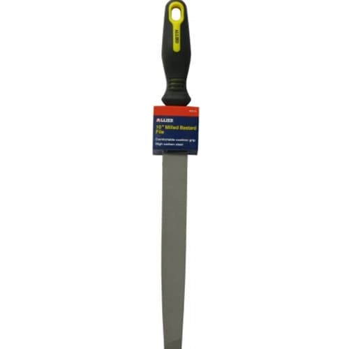 Allied 63210 10-Inch Milled Bastard File - High Carbon Steel Hand File for Metalworking, Woodworking & DIY Projects - Perfect for Smoothing, Shaping & Deburring Metal, Wood & Plastic Surfaces