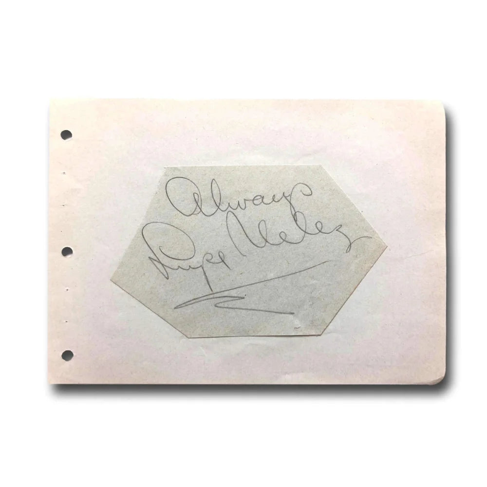 Lupe Velez Hand Signed Album Page with JSA COA - Authentic Autograph of Mexican Actress & Singer - Perfect for Memorabilia Collectors and Vintage Hollywood Fans