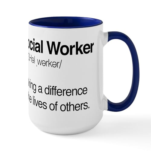 White/Navy Inside - Social Worker Definition