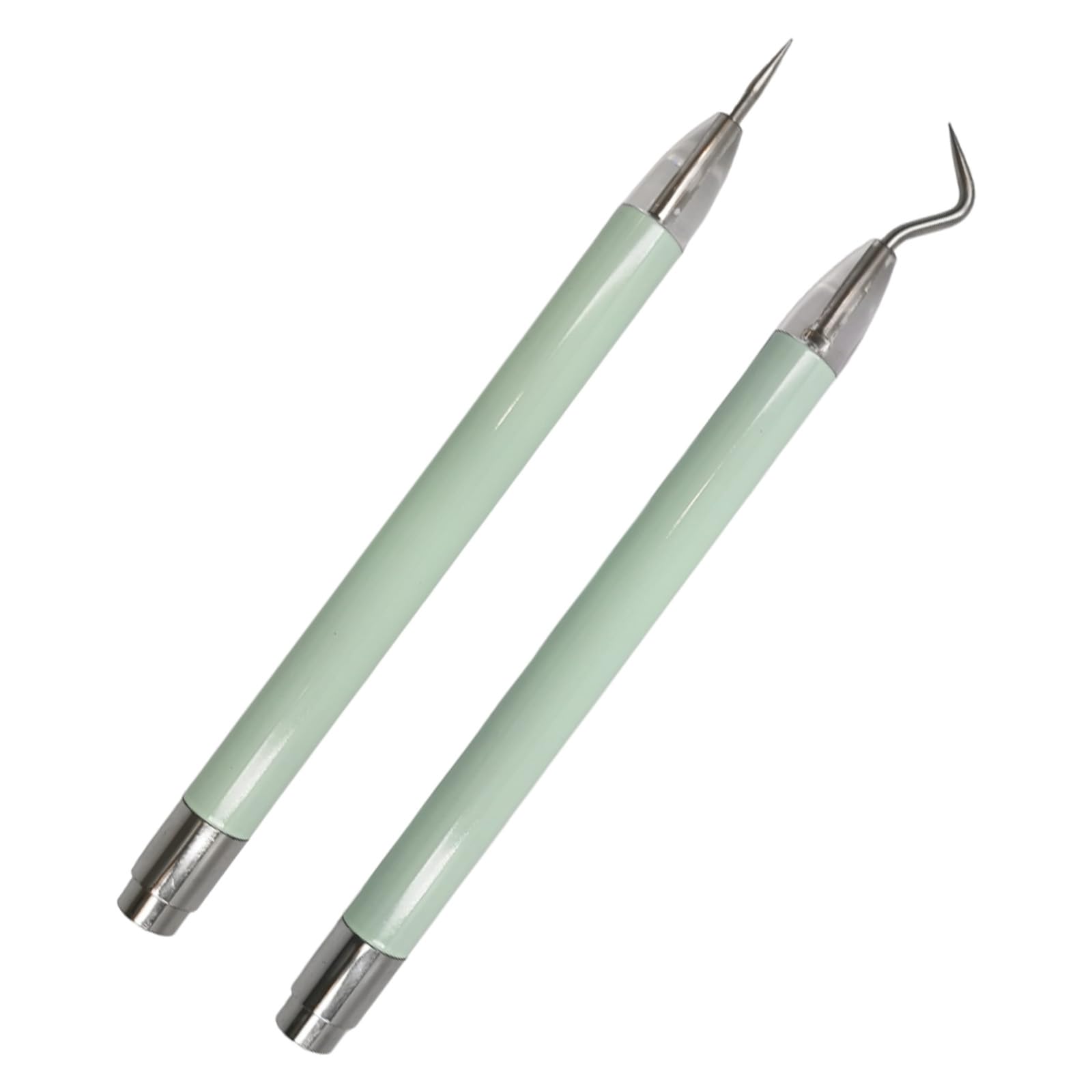 2 Pack LED Vinyl Weeding Tools Set - Hook & Pin Pen with Bright Light for Cricut, Silhouette, Cameo - Perfect for Heat Transfer Vinyl Projects, DIY Crafts & Small Decals - Ideal for Home Crafting, Scrapbooking & Personalized Gifts