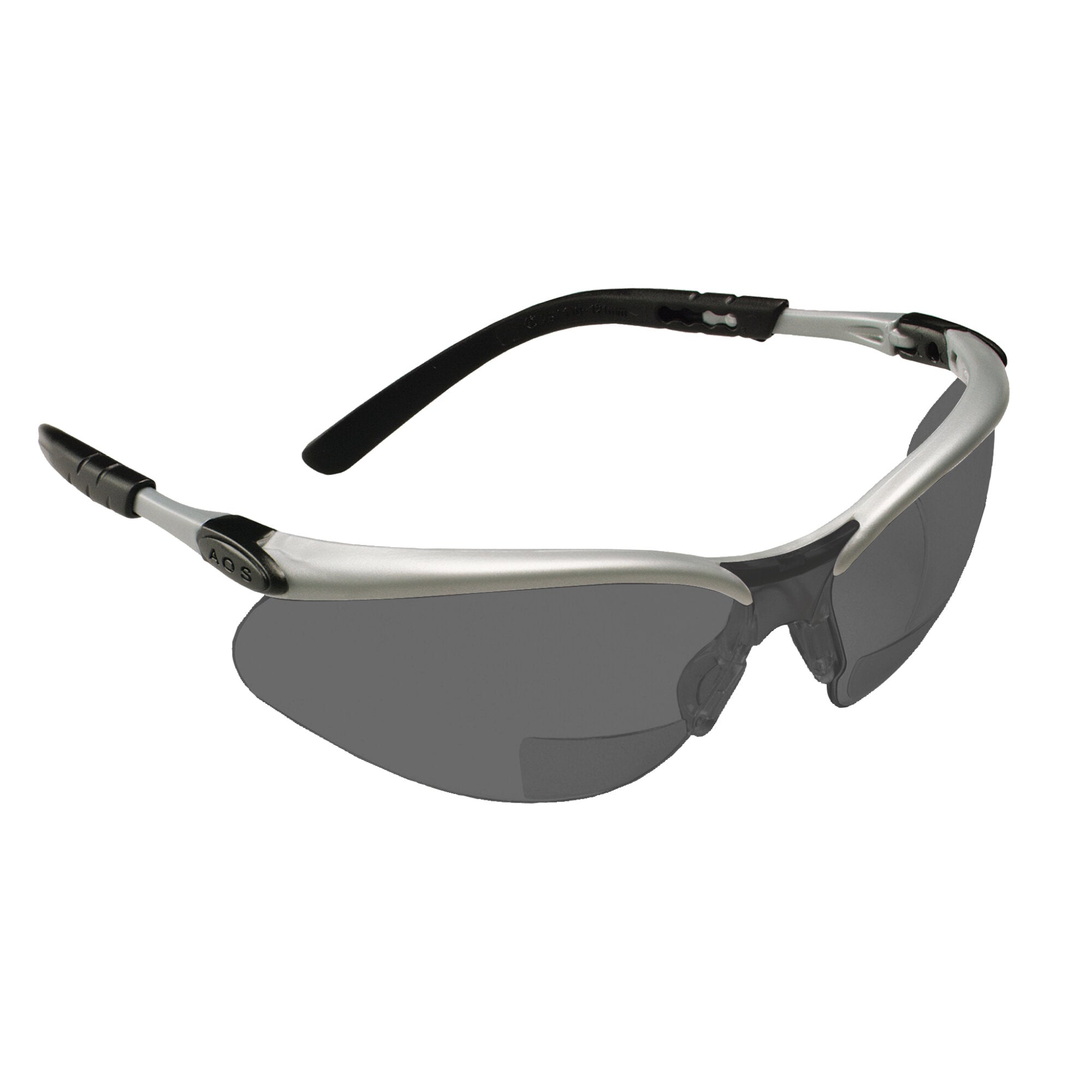 3M BX Reader Protective Eyewear 11379-00000-20 - Grey Lens & Silver Frame Safety Glasses for Reading, Computer Work & DIY Projects