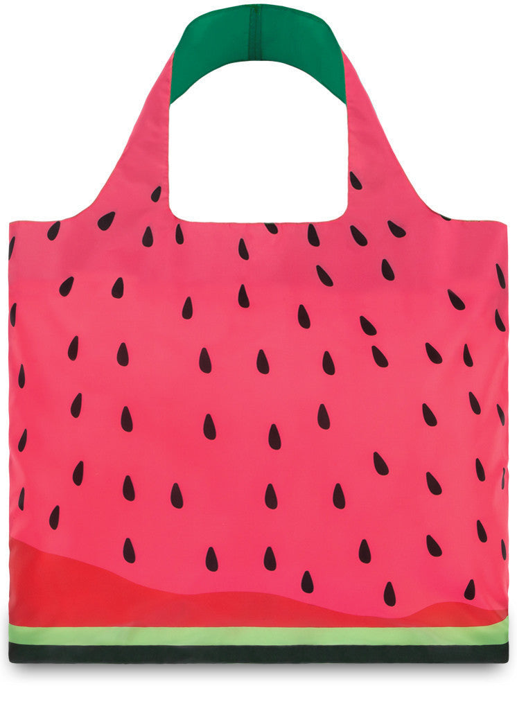 LOQI Tote Bag FRUTTI Collection - Reusable Shopping Bag with Vibrant Fruit Print - Perfect for Groceries, Beach, Travel & Everyday Use