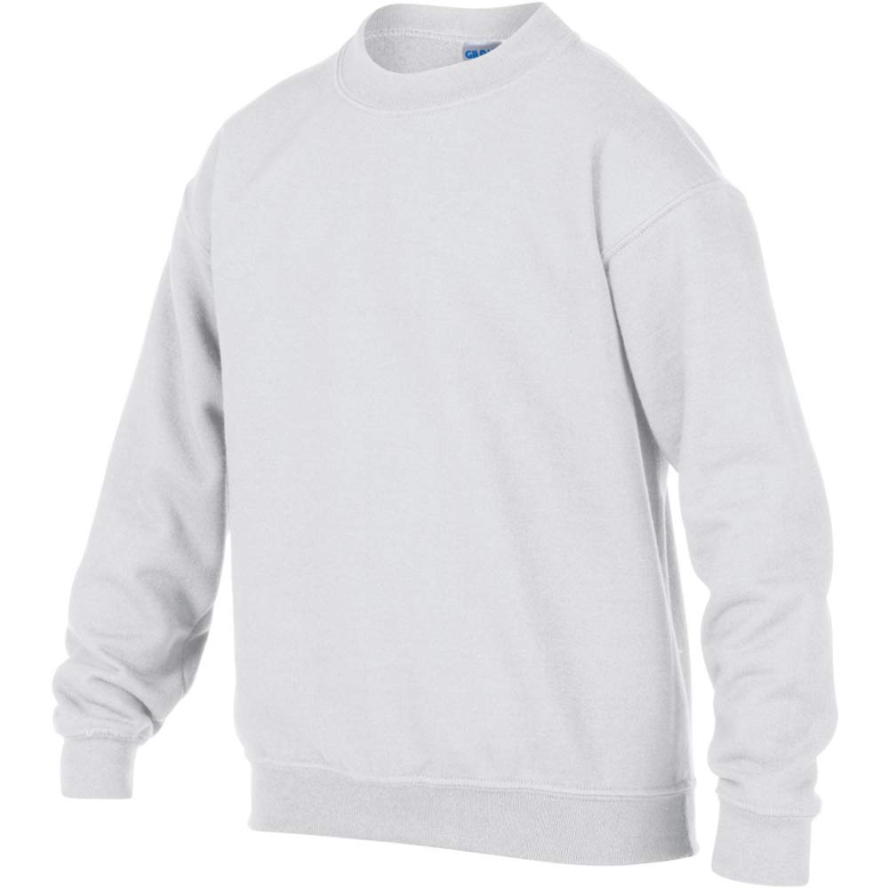 Gildan Heavy Blend Crewneck Sweatshirt for Boys - Soft Cotton Pullover Hoodie for Kids, School, Sports & Casual Wear