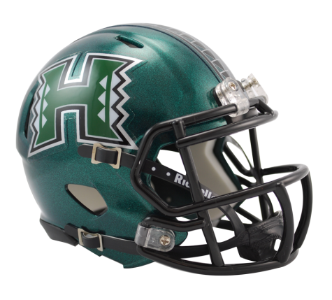 Authentic Riddell Speed Mini Football Helmet - Hawaii Edition | Collectible Sports Memorabilia for Fans & Display | Perfect for Home Decor, Man Cave, or Gifts