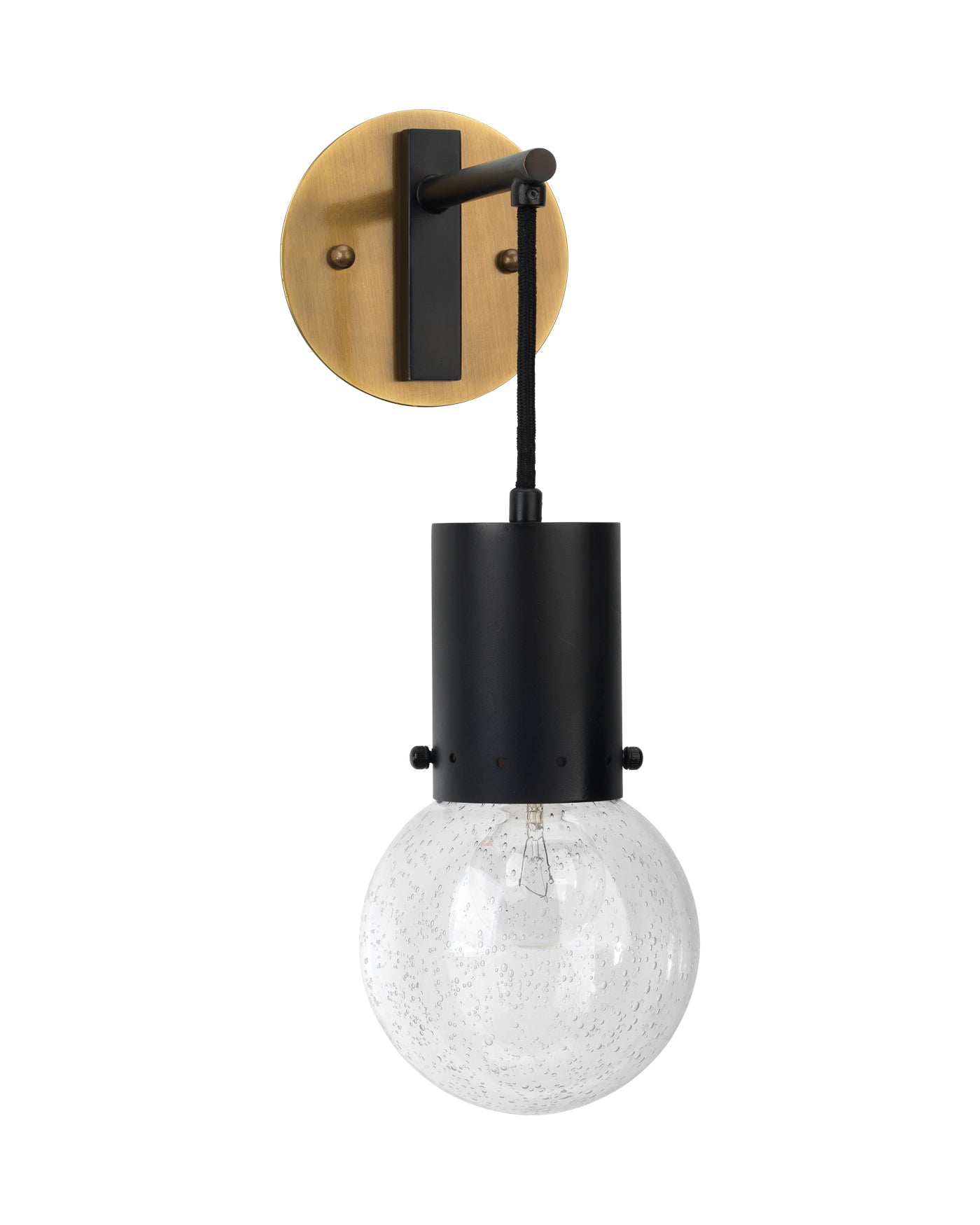 Strada Sconce Wall Light - Matte Black Modern Fixture for Bedroom, Living Room & Hallway Lighting