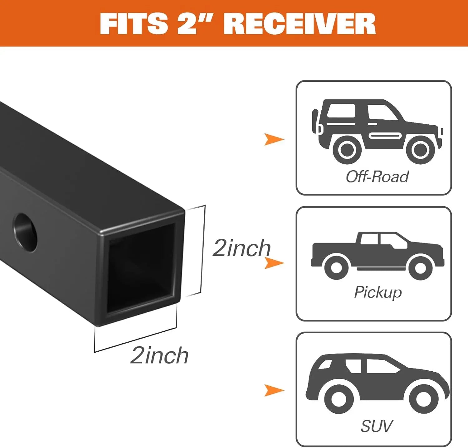 WEIZE 53x19 Inches Heavy Duty Hitch Cargo Carrier for SUV & Truck - 500LB Capacity with Waterproof Bag, Cargo Net, Tie Down Straps & Tightener - Powder Coated Steel for Durability - Easy Installation for Camping, Road Trips & Outdoor Adventures