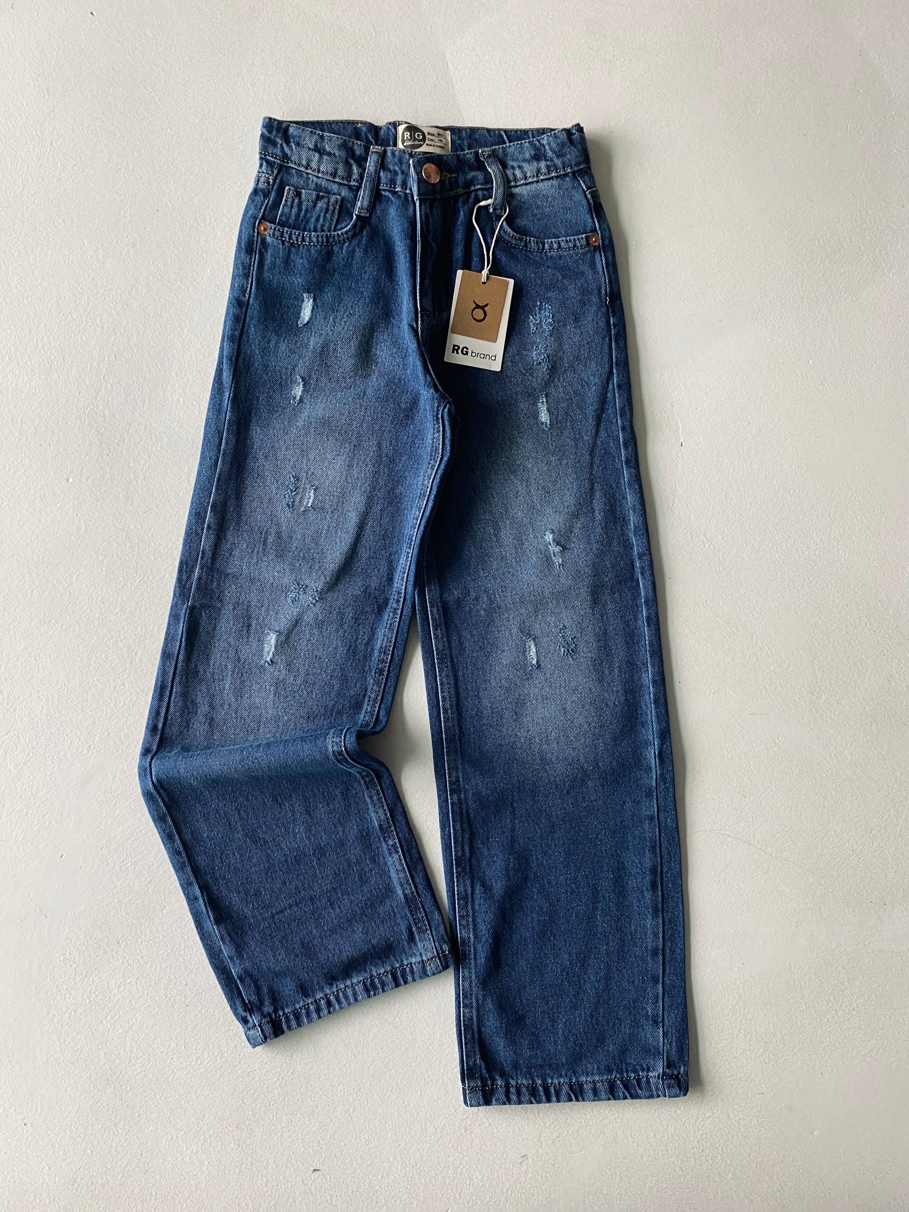 Boys and Girls Wide Leg Denim Jeans - Comfortable Stretch Kids Jeans for Play, School & Casual Wear