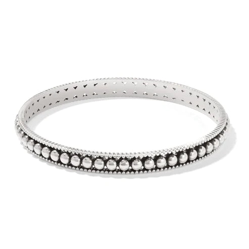 Brighton Pretty Tough Pierced Slim Bangle Bracelet in Silver Tone - Elegant Jewelry for Women, Perfect for Parties, Weddings & Everyday Wear