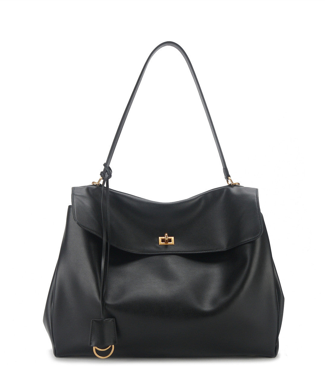 Premium Genuine Leather Large Shoulder Bag for Women - Stylish & Spacious Crossbody Tote - Perfect for Work, Travel & Everyday Use