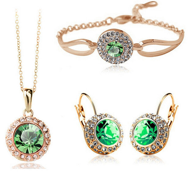 Elegant Jewelry Set for Women - Necklace, Earrings & Bracelet - Perfect for Parties, Weddings & Everyday Wear