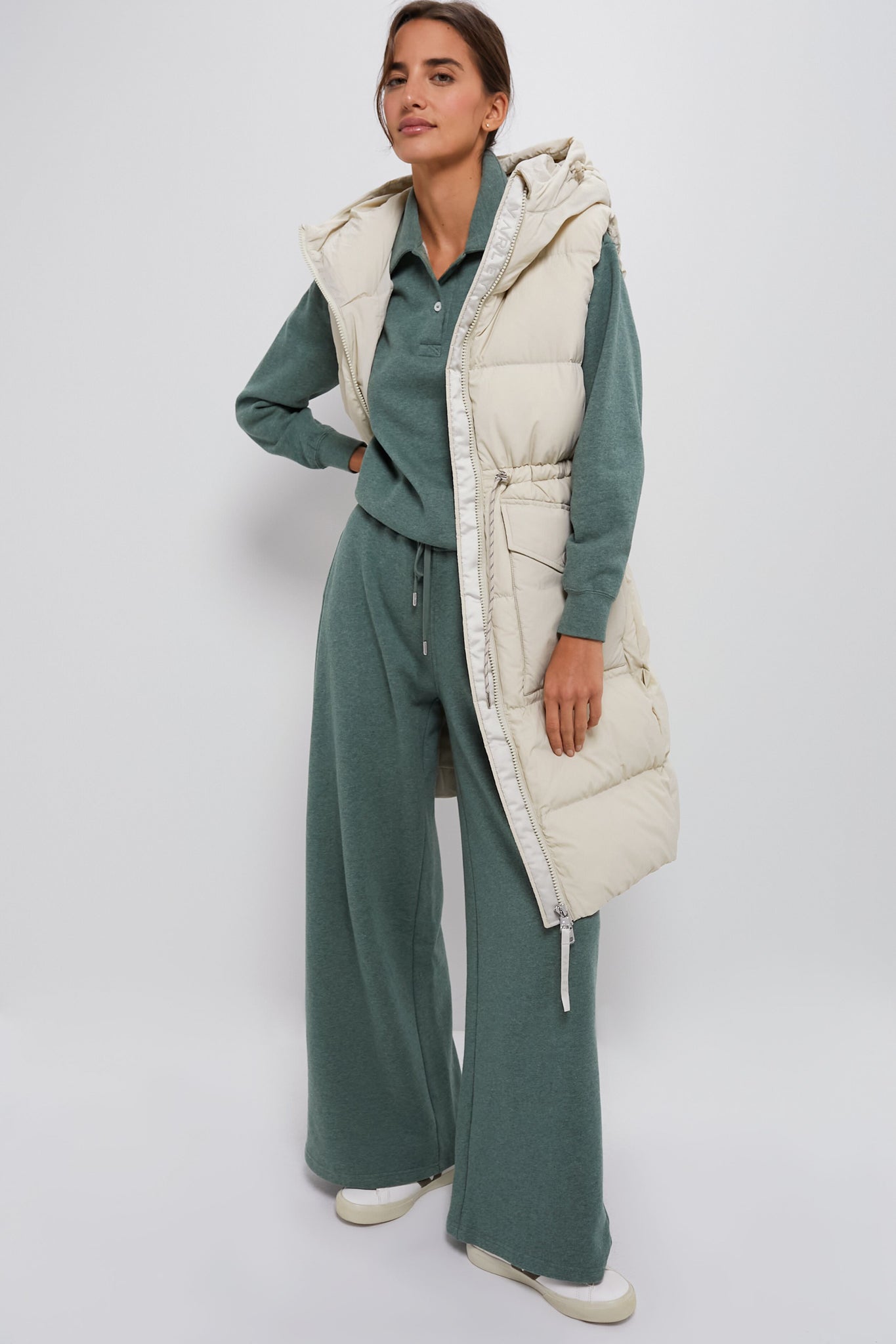 Bone White Irving Down Gilet - Lightweight Warm Vest for Men & Women - Perfect for Outdoor Hiking, Camping & Winter Fashion