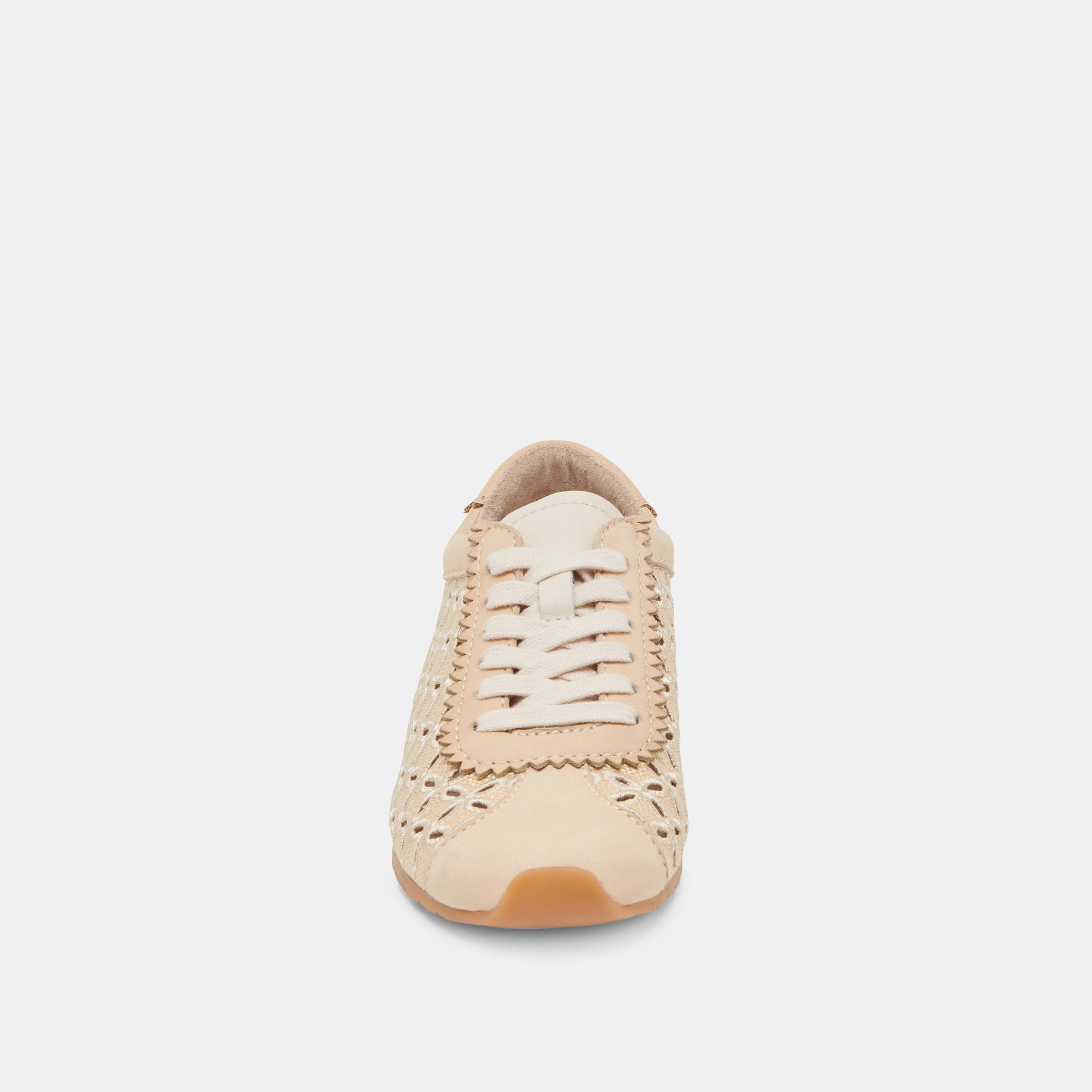 DANIE EYELET PERF SNEAKERS Light Natural Raffia - Comfortable Women's Casual Shoes for Summer Outfits & Beach Vacations