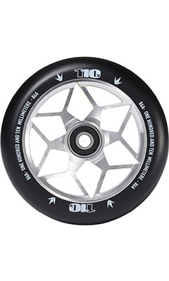 Premium 110mm Silver Envy Diamond Scooter Wheels - High-Performance for Street & Park Riding - Durable & Smooth Ride for Pro Scooter Enthusiasts