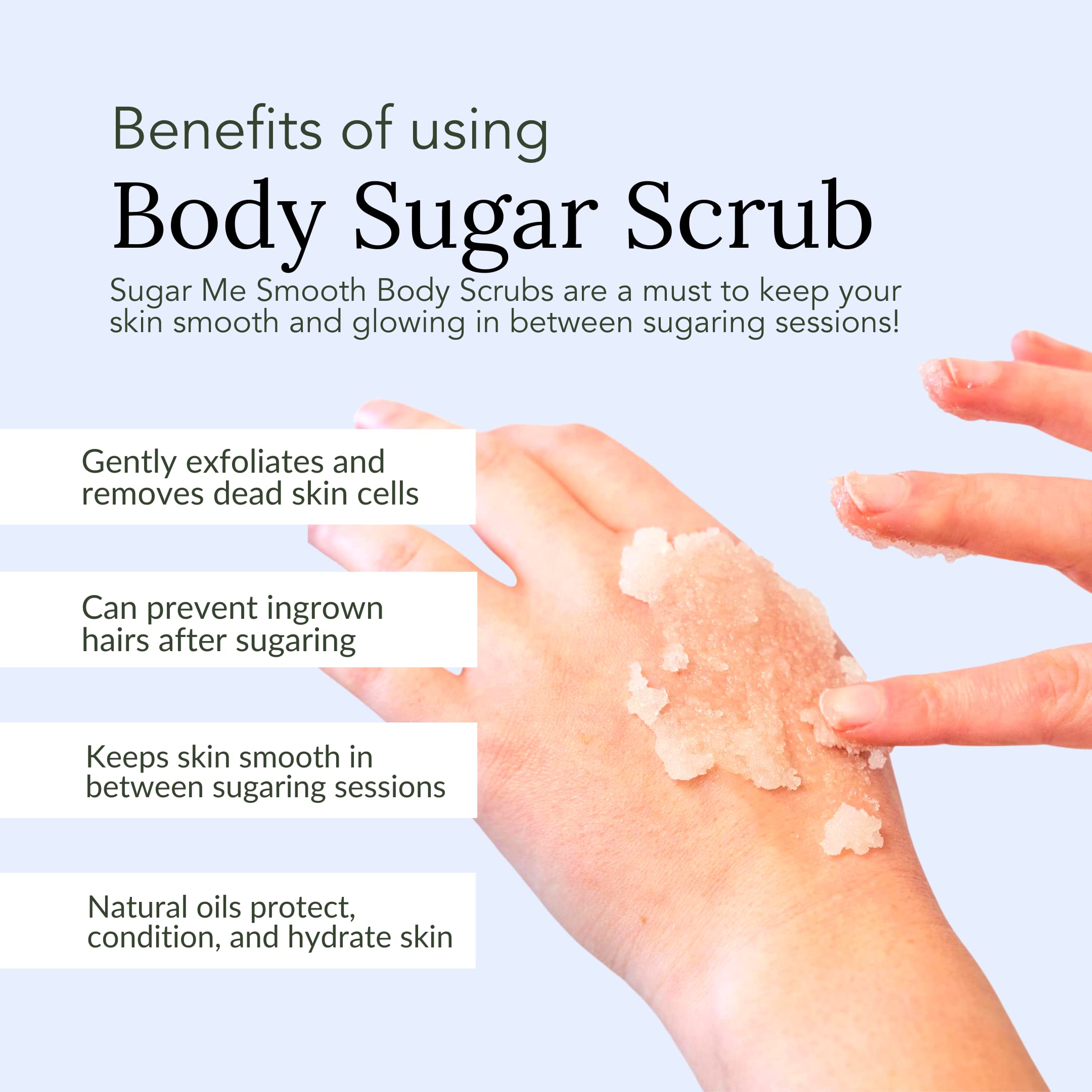 Sugar Me Smooth Body Sugar Scrub - Fresh Lime Scent | Ultra Hydrating & Exfoliating for Soft Skin | Natural Body Care for Women | Perfect for Shower, Spa & Self-Care Routine