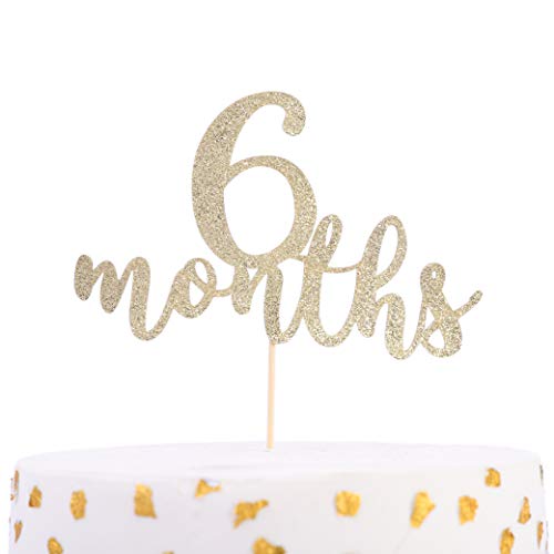 6 Months Cake Topper
