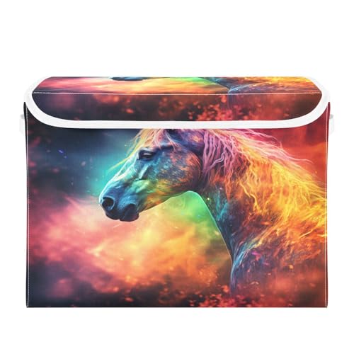 Rainbow Color Horse