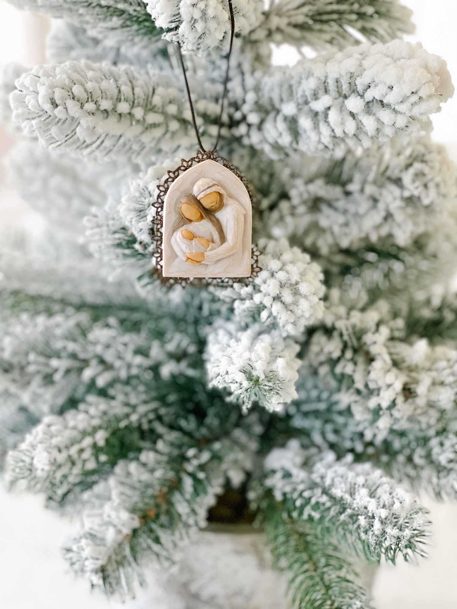 Holy Family Christmas Ornament - Handcrafted Religious Decor for Tree, Home & Holiday Celebrations