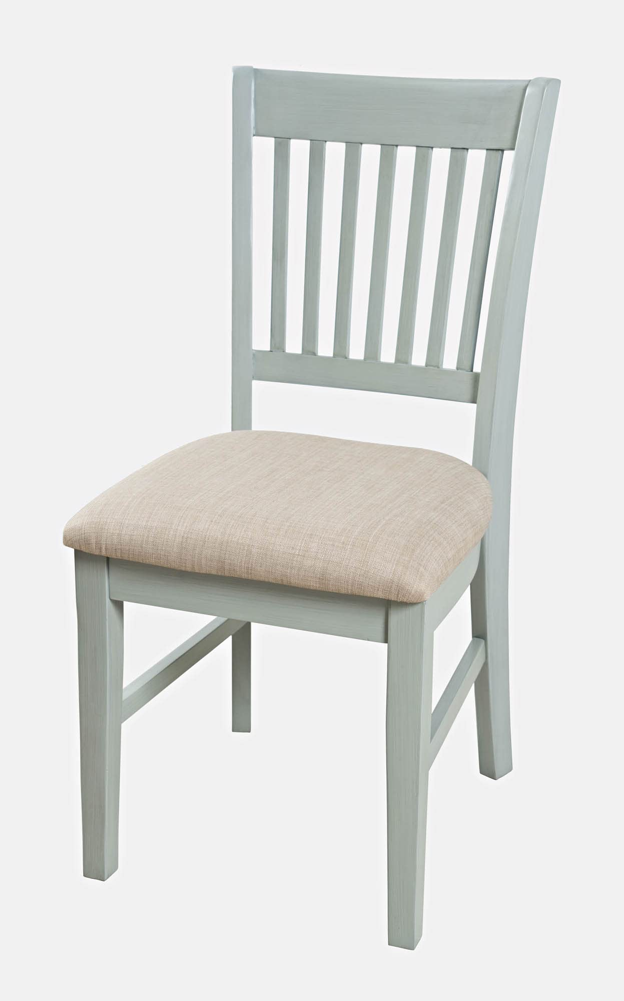 Jofran Inc. Craftsman Slat-Back Upholstered Office Desk Chair - Ergonomic Support for Home & Office Workspaces