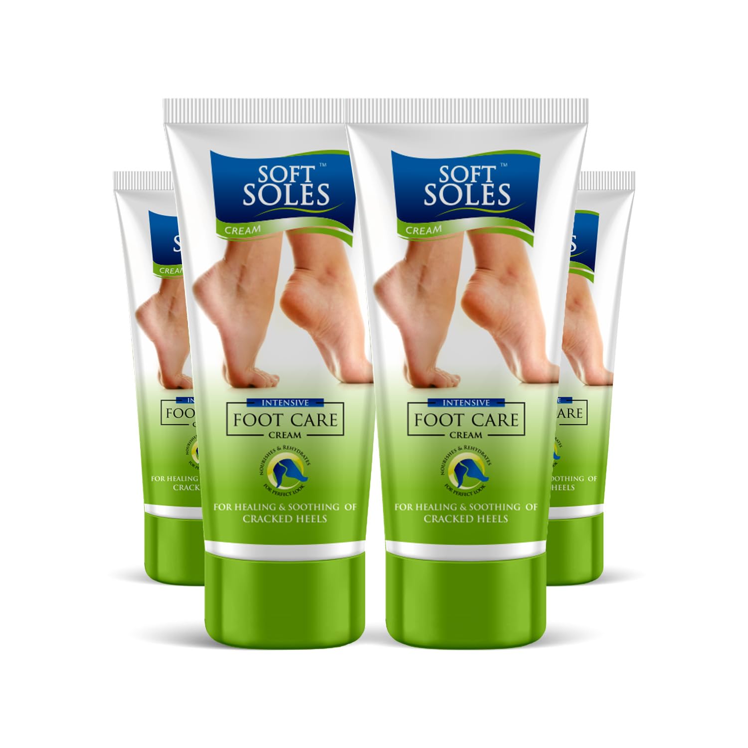 Best Foot Cream for Cracked Heels & Dry Skin | Softens Hard Skin & Deeply Moisturizes | Healing & Nourishing Foot Care Treatment | Pack of 4 (30g Each) | Perfect for Pedicures, Overnight Foot Masks & Daily Foot Care Routine