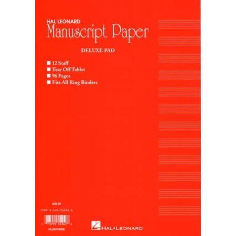 Premium Deluxe Manuscript Pad - 96 Pages of High-Quality Writing Paper for Calligraphy, Journaling & Note Taking - Perfect for Artists, Writers & Students