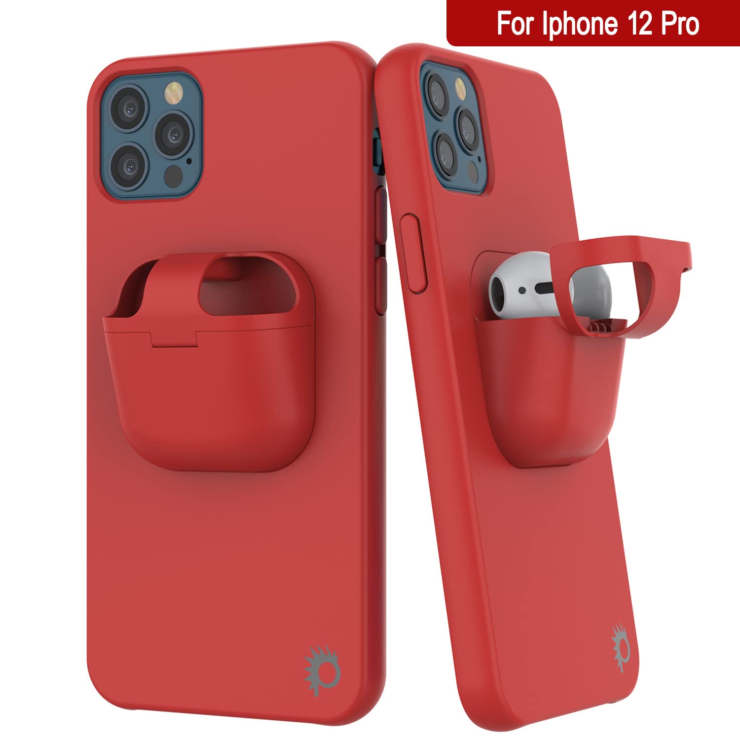 PunkCase 2-in-1 iPhone 12 Pro Case with AirPods Holder (6.1