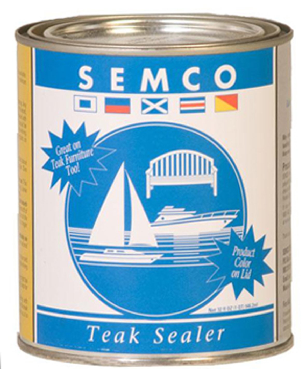 Semco Teak Wood Natural Finish Sealant Protector - 1 Gallon (Covers 200 Sq Ft) - Waterproof Wood Sealer for Outdoor Furniture, Decks & Boats - Packaged by FurnitureOutlet