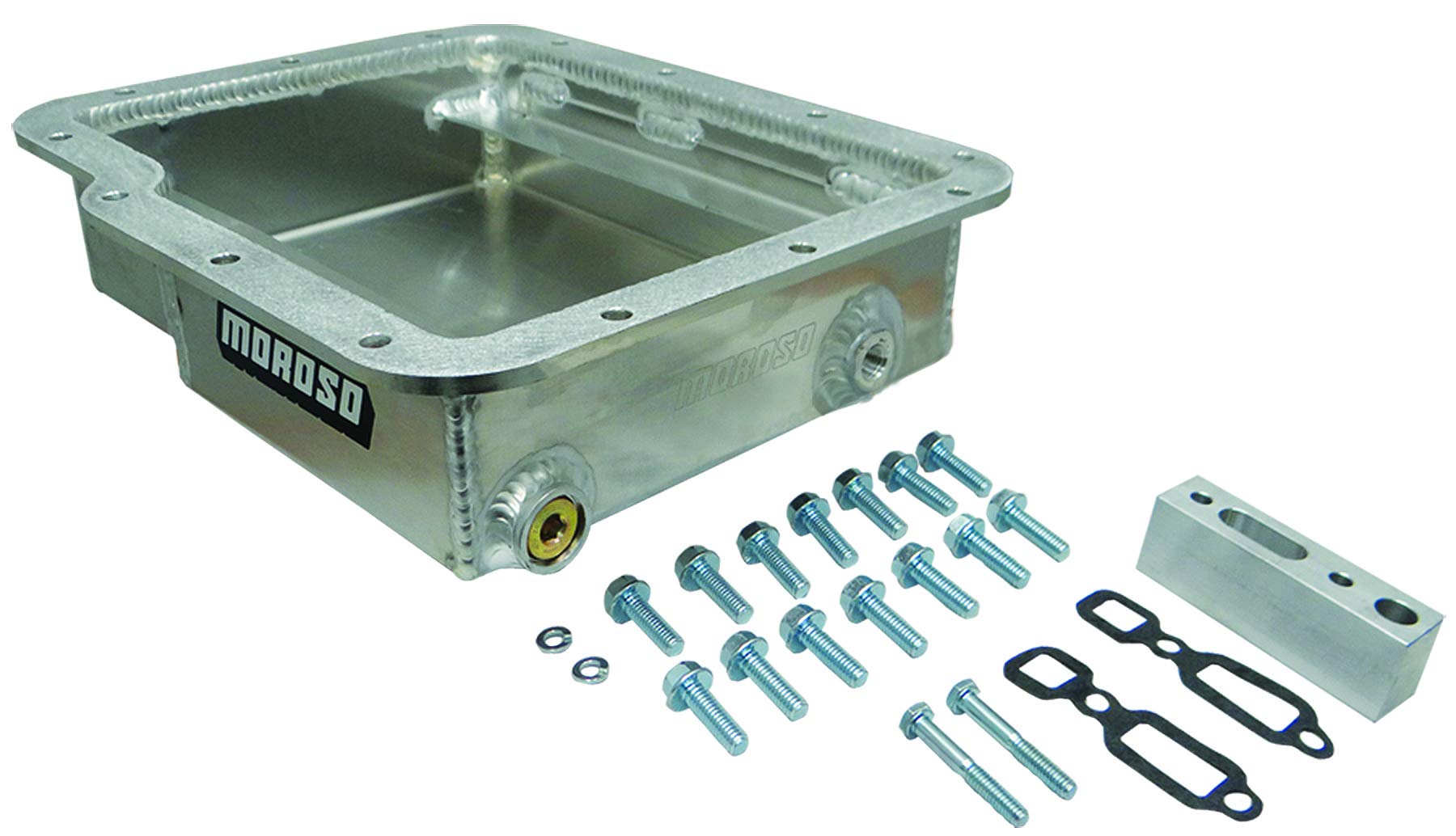 Moroso 42000 Transmission Pan - Compatible with Powerglide Transmission | Heavy-Duty Aluminum Replacement Part | Perfect for Chevy, Buick & Oldsmobile Vehicles | DIY Auto Repair & Performance Upgrades
