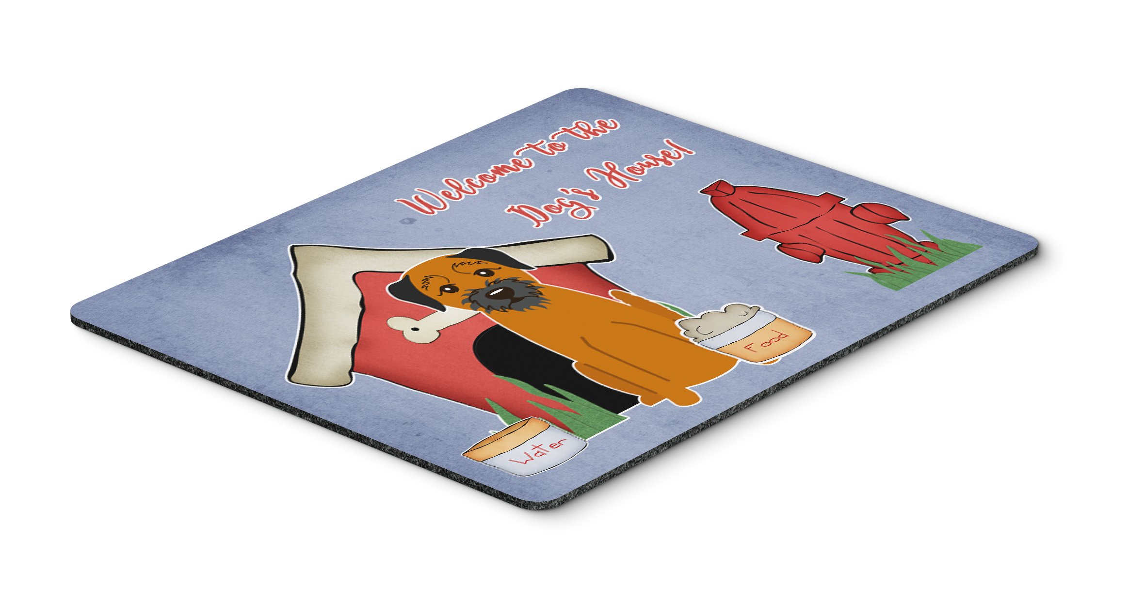 Caroline's Treasures BB2793MP Dog House Collection Border Terrier Mouse Pad - Large Washable Non-Slip Desk Mat for Home Office, Gaming & Computer Work | Perfect for Laptop Users & Pet Lovers