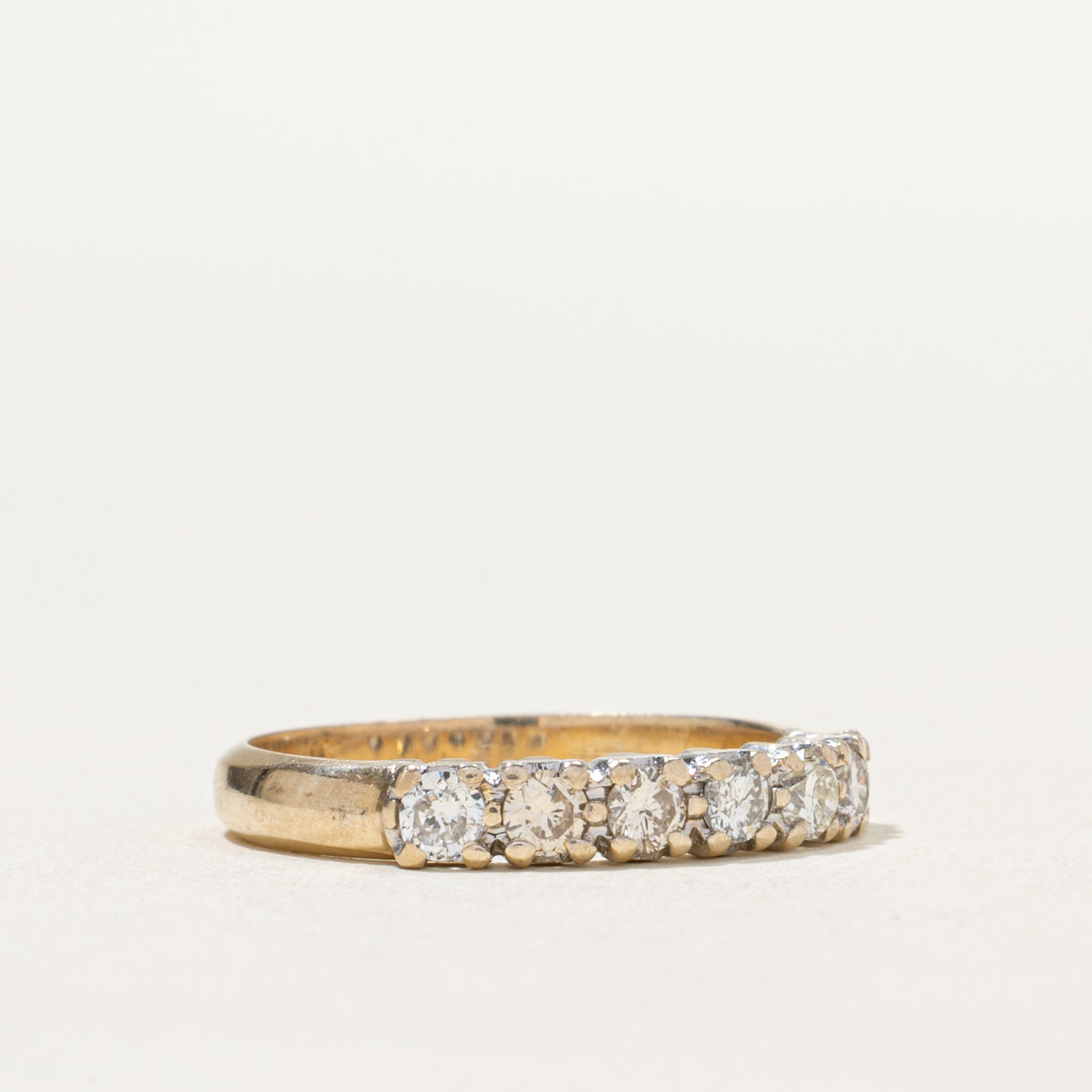 0.50ctw Semi Eternity Diamond Wedding Band Ring - Size 5.75 | Perfect for Engagement, Anniversary & Bridal Jewelry Gifts | Elegant & Timeless Design for Everyday Wear