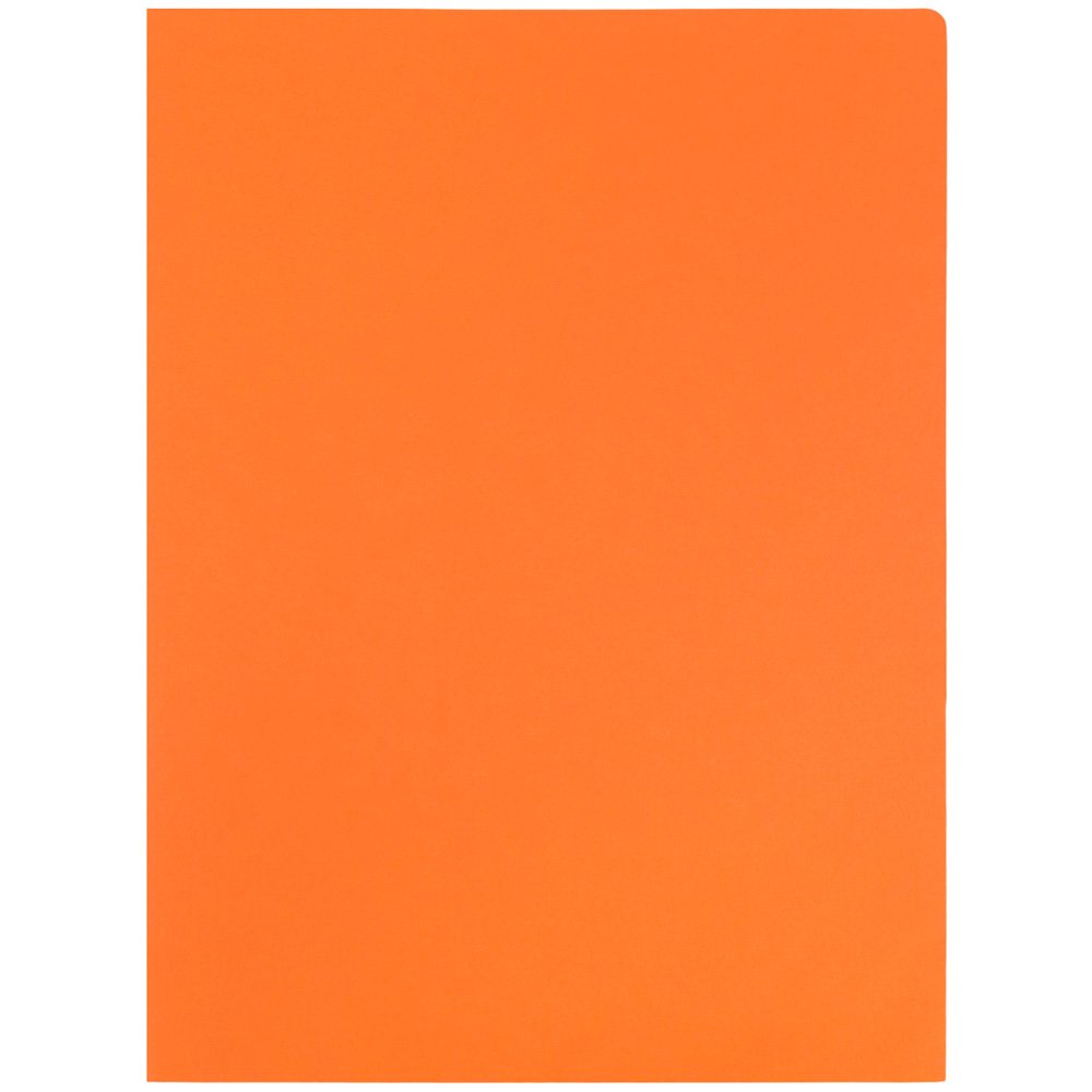 Premium Matte Cardstock Twin Pocket Folders - Orange - 100 Pack Bulk - Ideal for Office, School, and Business Organization