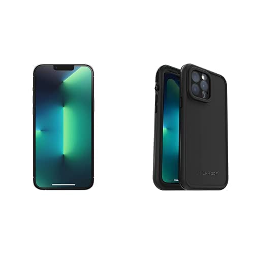LifeProof FRĒ MAGSAFE Waterproof Case for iPhone 13 Pro Max (Black) + OTTERBOX Performance Plus Glass Screen Protector - Shockproof & Scratch-Resistant Protection for Outdoor, Travel & Daily Use