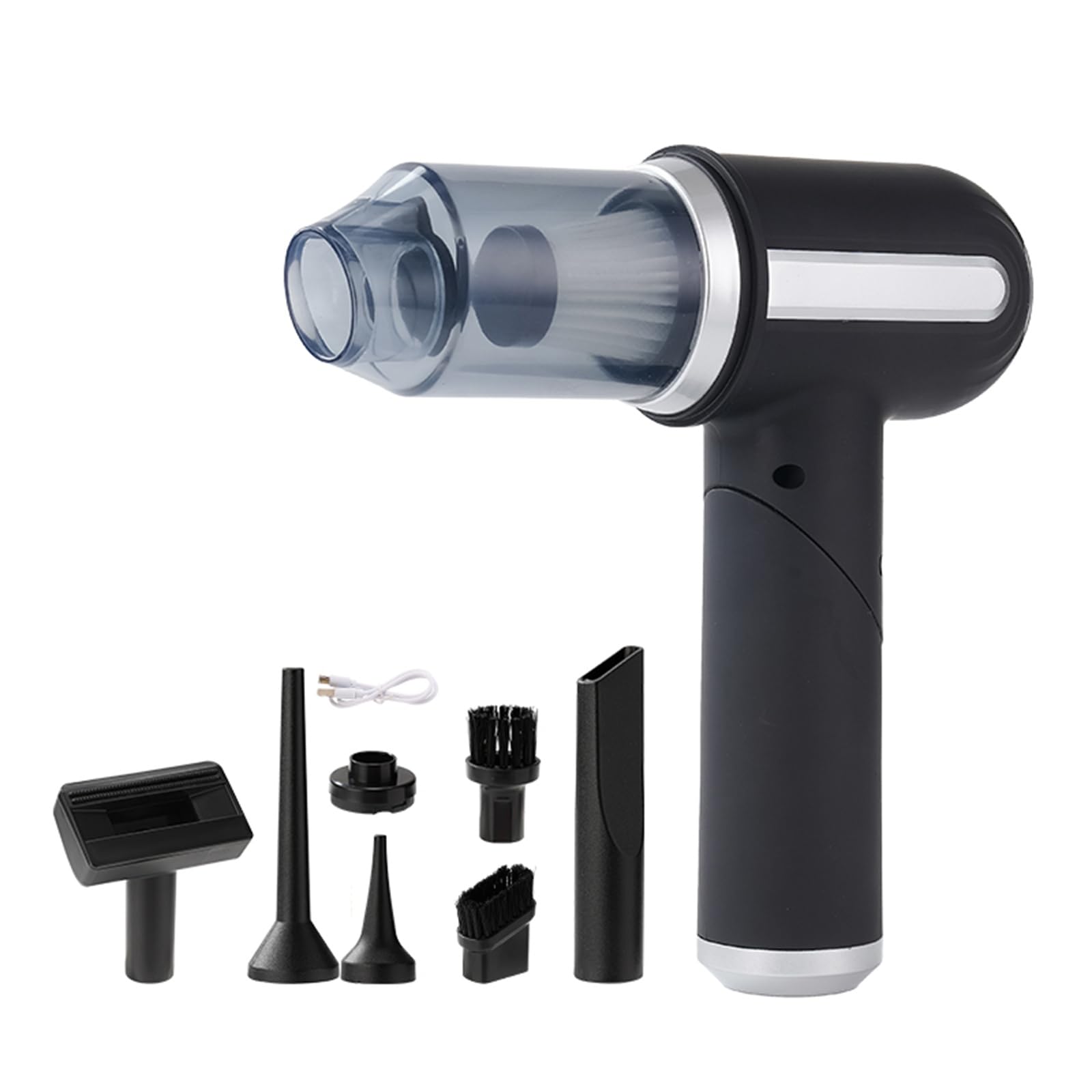 Powerful Handheld Vacuum Cleaner with Multi-Nozzles - Portable Car Vacuum & Air Duster for Home, Office, and Auto Detailing | Perfect for Car Seats, Keyboards, and Tight Spaces