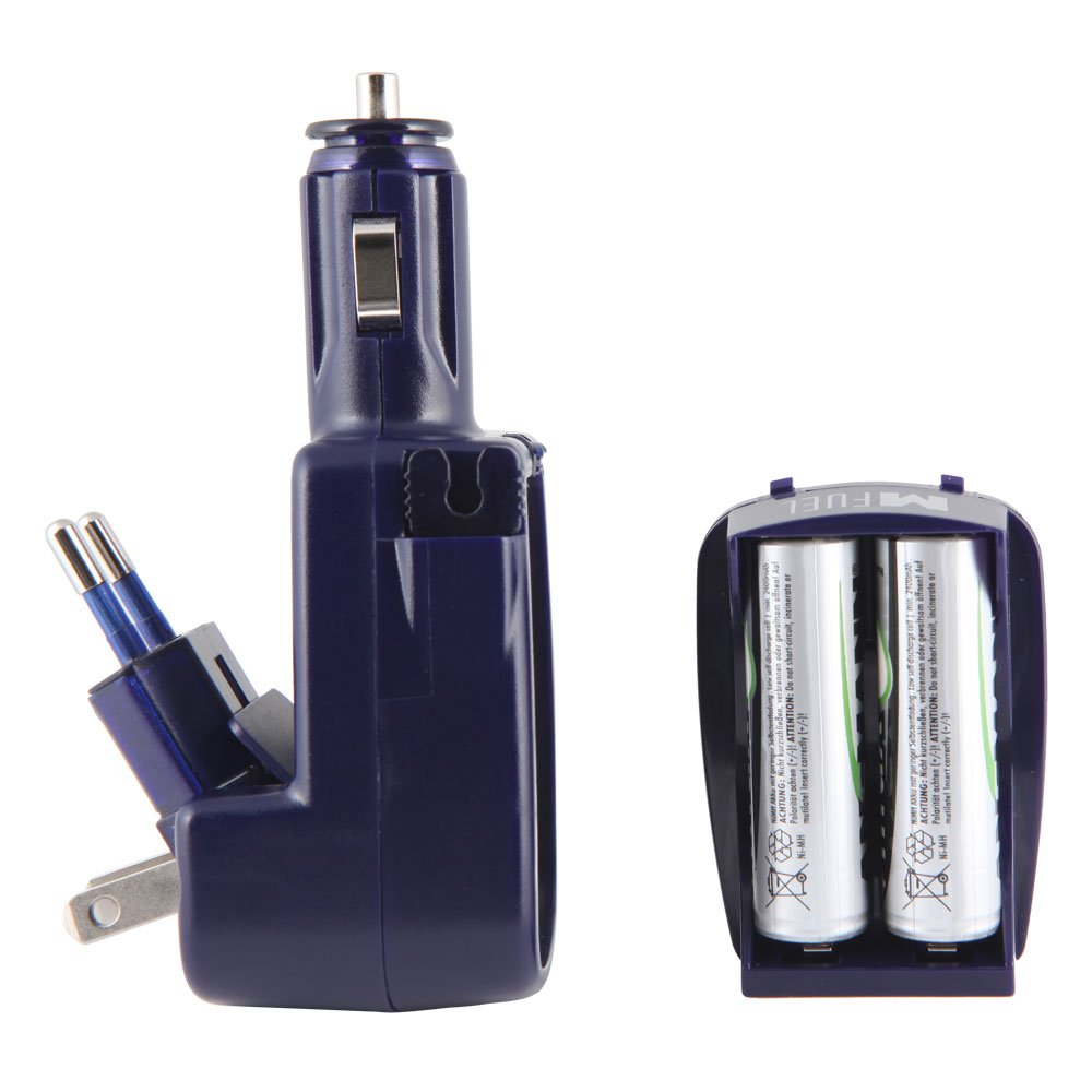 MFuel Universal AC/DC Battery Charger for AA AAA Rechargeable Batteries - Fast Charging for Cameras, Toys, Remote Controls & More