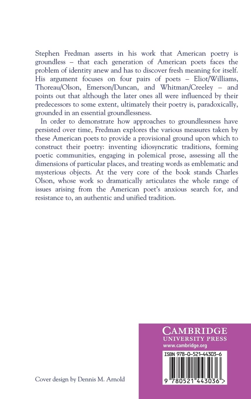 Charles Olson and the Emersonian Tradition in American Poetry - Cambridge Studies in American Literature and Culture #67 | Literary Analysis for Scholars & Poetry Enthusiasts