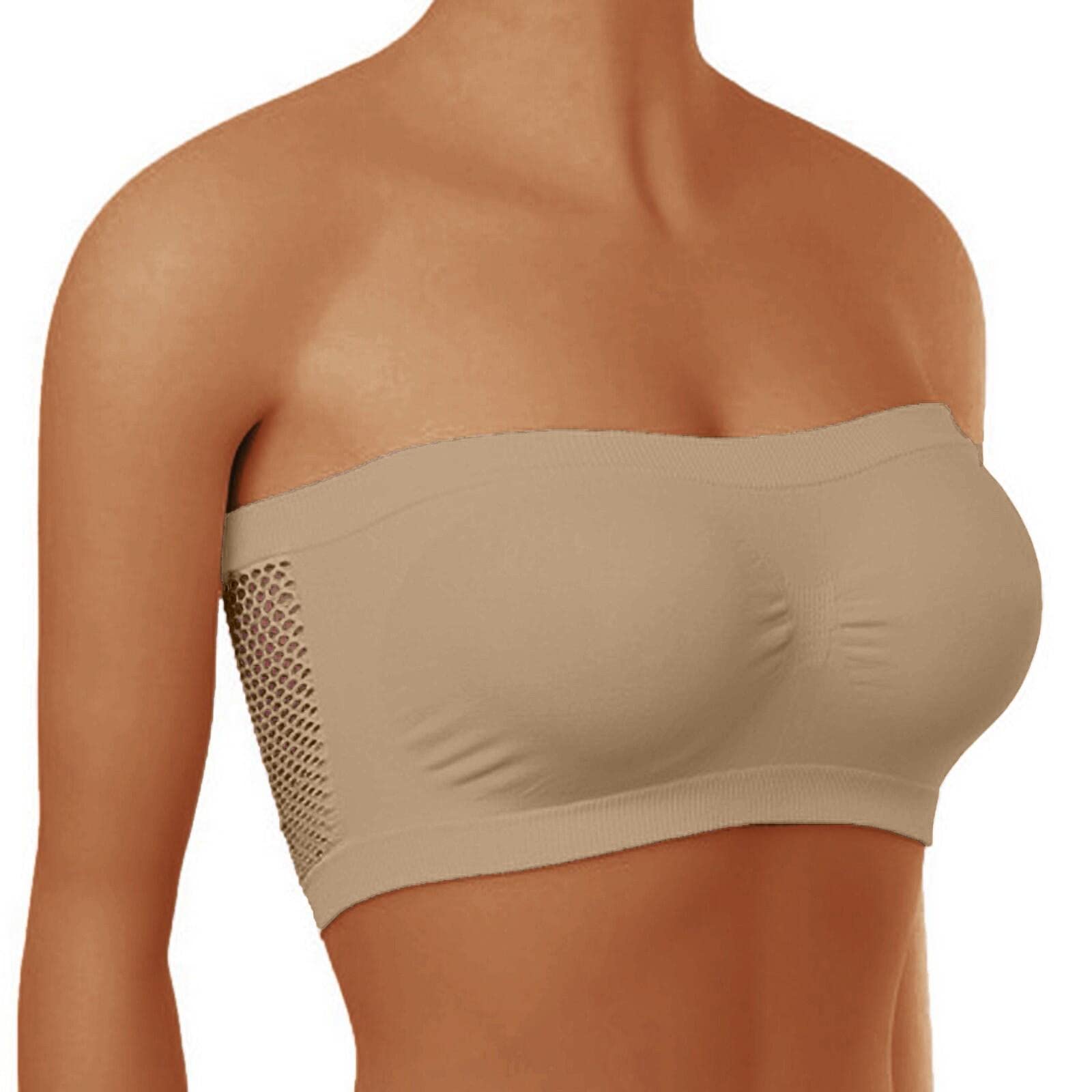Women's Strapless Sports Bra - Breathable, Supportive & No-Show for Yoga, Running & Casual Wear | Uppen Comfort Loose Fit Workout Top