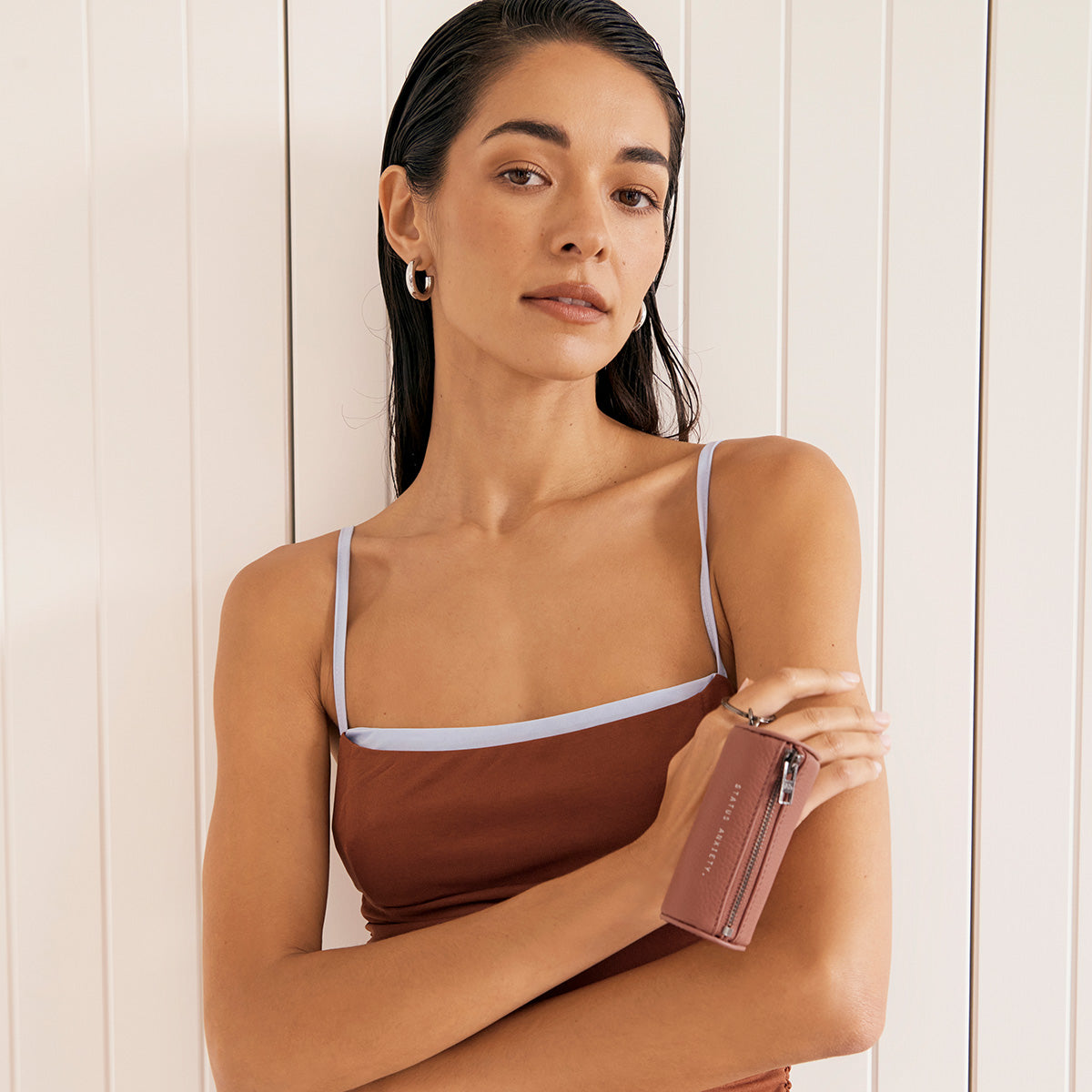 Escape Pouch - Premium Dusty Rose Crossbody Bag for Women | Fashionable & Secure Anti-Theft Travel Purse | Perfect for Commuting, Shopping & Vacation