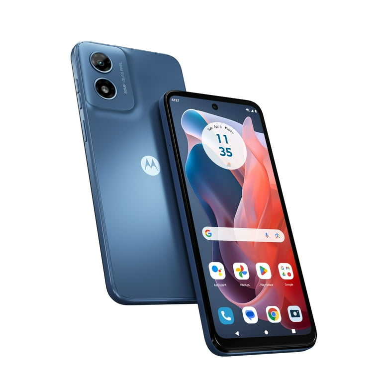 Motorola Moto G Play 2024 64GB Unlocked Smartphone - Sapphire Blue | Budget Android Phone for Streaming, Gaming & Everyday Use