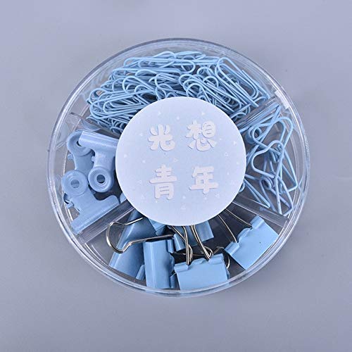 Large-Headed Metal Binder Clips - Office Binding Supplies Set for Paper, Documents & Files (Blue) - Perfect for Organizing Office, School & Home Documents