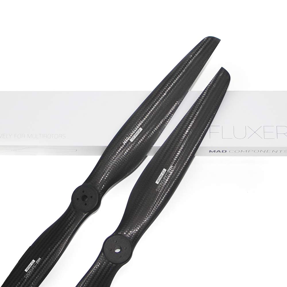 MAD COMPONENTS Carbon Fiber Propeller 34.1x11.4in (D10-D20 M3X4) - Matt Pair (CW+CCW) for Professional Drones, Multirotors & RC Hobby - Perfect for Aerial Photography, Racing and FPV Flying