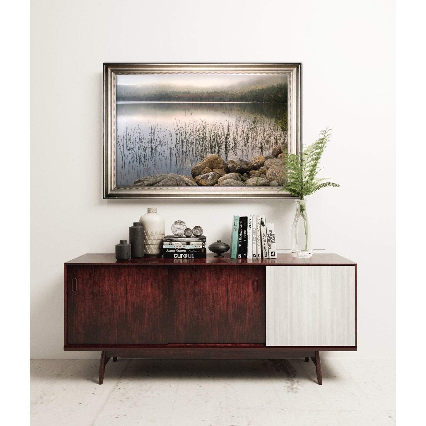 Wexford Home Wanderlust Silver Frame Wall Mirror - Elegant Home Decor for Living Room, Bedroom & Entryway