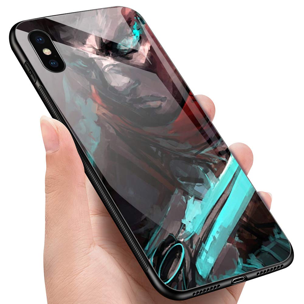 Premium iPhone XR Case - Blue Mysterious Boy Design Shockproof & Non-Slip Cover for Apple iPhone XR 6.1-inch - Perfect for Men, Women & Teens - Ideal for Daily Use, Travel & Outdoor Activities