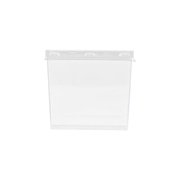 5 oz. Clear Square Plastic Cups with Lids - 10 Pack | Disposable Drinking Cups for Parties, Picnics, and Events